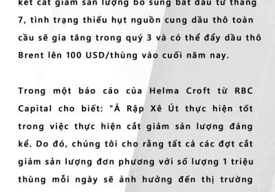 khiến giá dầu giảm từ mức cao nhất trong tuần